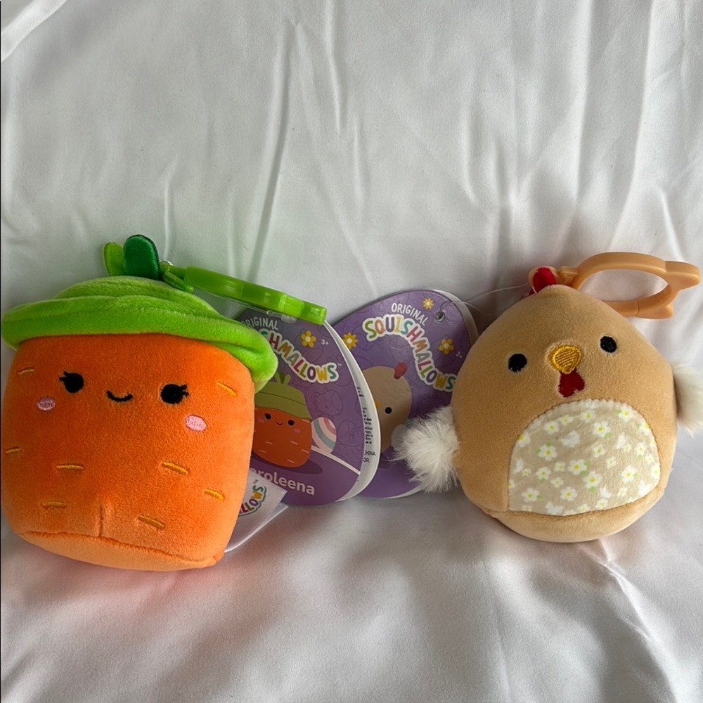 Squishmallows Orange and Tan Stuffed Animals Collection